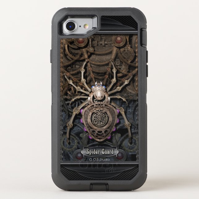 Spider Guard Steampunk. Otterbox iPhone Case (Back)