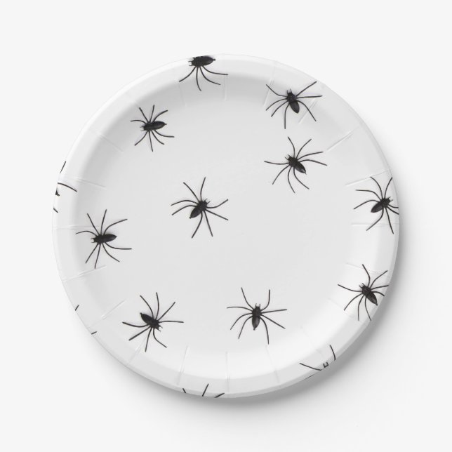 Spider Halloweeen Paper Plates (Front)