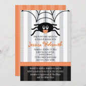 Spider Halloween Baby Shower Invitations (Front/Back)