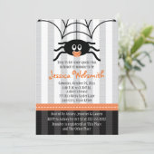 Spider Halloween Baby Shower Invitations (Standing Front)
