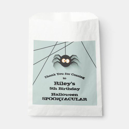Spider Halloween Birthday Party  Favor Bag