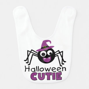 Spider Halloween Cutie Baby Bib