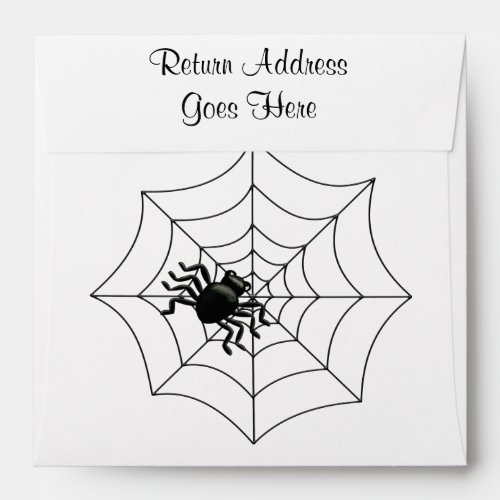 Spider Halloween Envelope