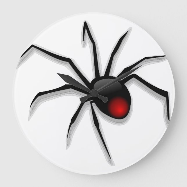 spider halloween large clock (Front)