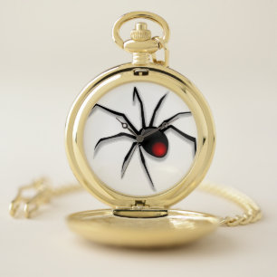 spider halloween pocket watch