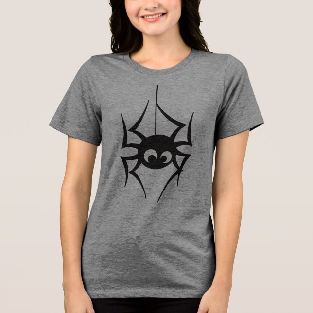 Spider Halloween T-Shirt Tri-Blend Shirt (Front)
