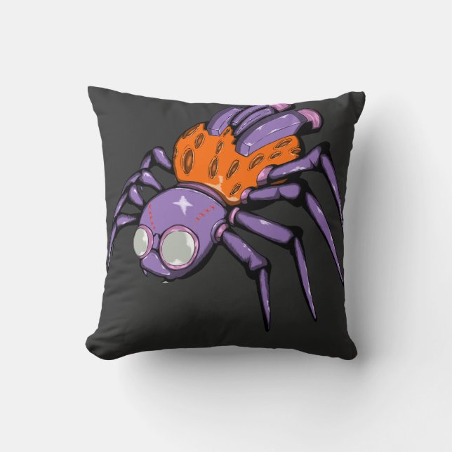 Spider halloween throw pillow (Front)