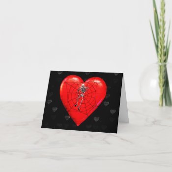 Spider Heart Holiday Card by Crazy_Card_Lady at Zazzle