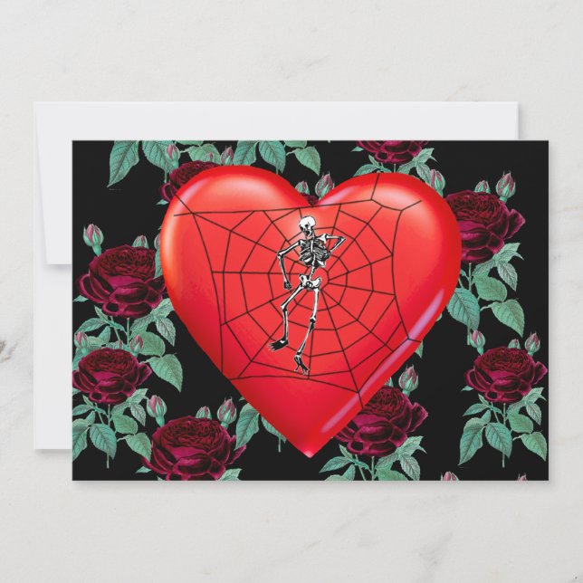 Spider Heart Invitation (Front)
