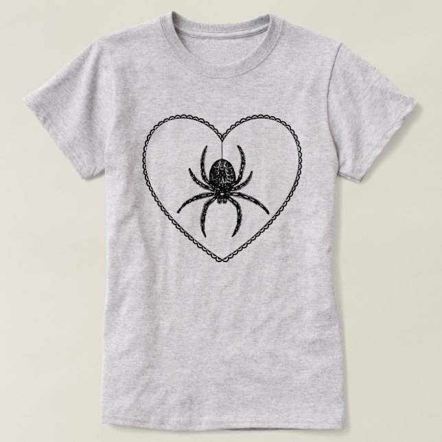 Spider Heart T-Shirt (Design Front)