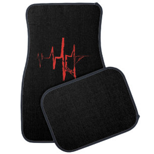 Spider Heartbeat Halloween Party Red And Bloody Car Floor Mat