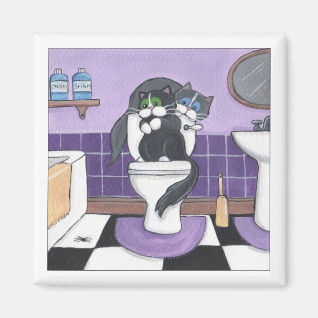 Spider in the Bathroom Magnet (Front)