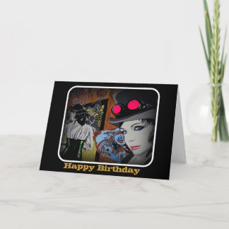 'Spider in the Gear' Birthday Card