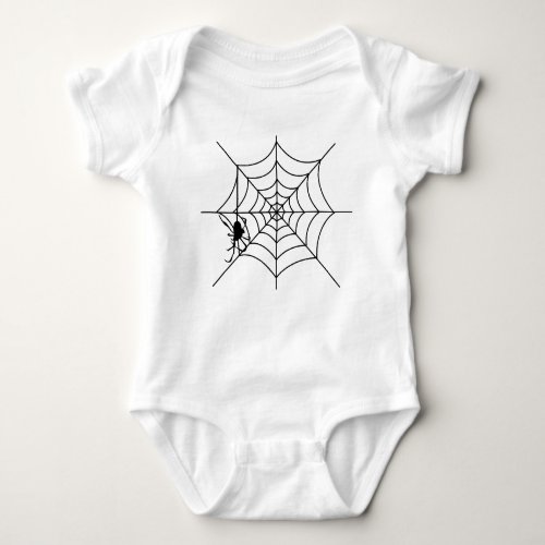 Spider in Web Baby Bodysuit