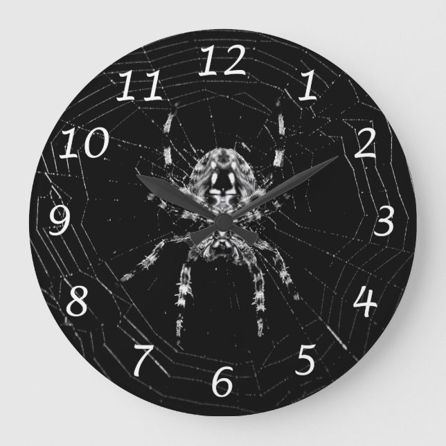 Spider in Web Wall Clock (Front)