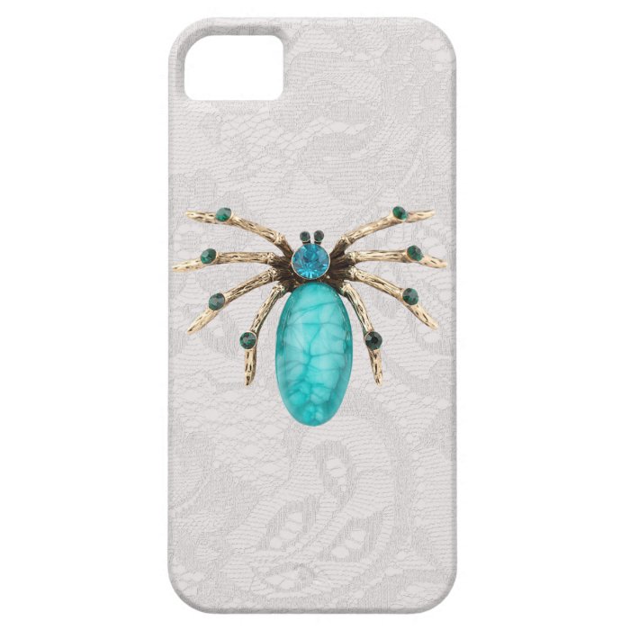 Spider Jewel Photo & Paisley Lace iPhone 5 Case