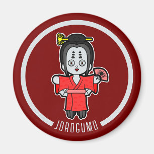 Spider Lady Jorogumo Japanese Yokai Magnet
