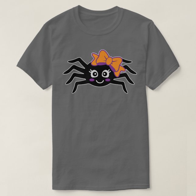 Spider Lazy Halloween Costume Cute Animal Insect  T-Shirt (Design Front)