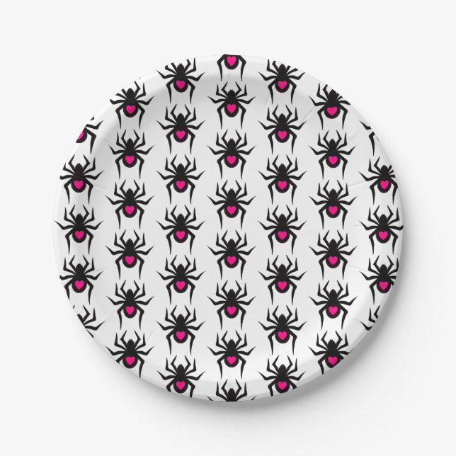 Spider love paper plates (Front)