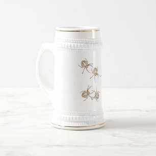 Spider Lover Spiderman Golden and White Stein Mug