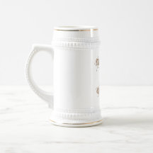 Spider Lover Spiderman Golden and White Stein Mug