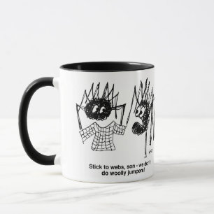 Spider Makes a Jumper Instead of a Web Mug