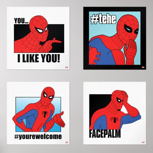 Spider_Man 60s Meme Wall Art Sets