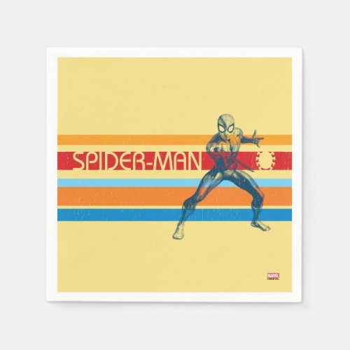 Spider_Man  70s Multi_Colored Bar Graphic Napkins