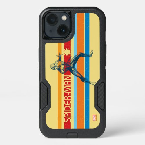 Spider_Man  70s Multi_Colored Bar Graphic iPhone 13 Case