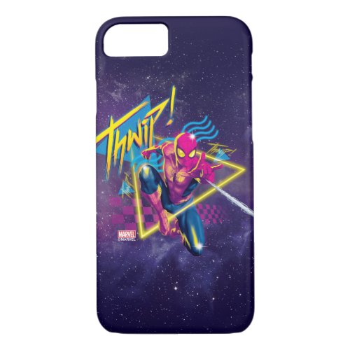 Spider_Man  80s Galactic Thwip Graphic iPhone 87 Case