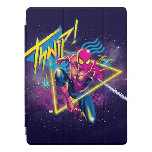 Spider_Man  80s Galactic Thwip Graphic iPad Pro Cover