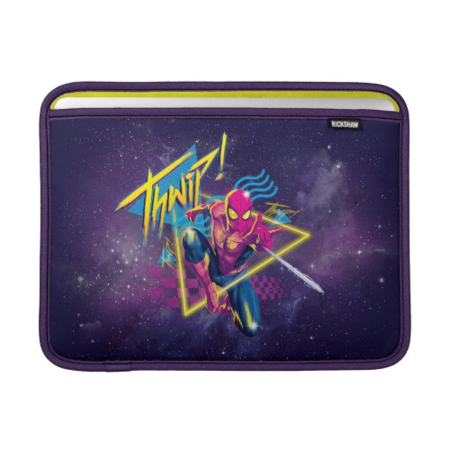 Spider_Man  80s Galactic Thwip Graphic MacBook Air Sleeve