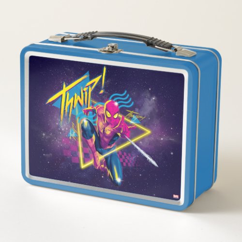 Spider_Man  80s Galactic Thwip Graphic Metal Lunch Box