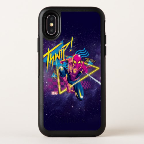 Spider_Man  80s Galactic Thwip Graphic OtterBox Symmetry iPhone X Case