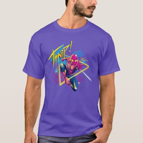 Spider_Man  80s Galactic Thwip Graphic T_Shirt