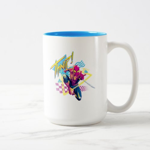 Spider_Man  80s Galactic Thwip Graphic Two_Tone Coffee Mug