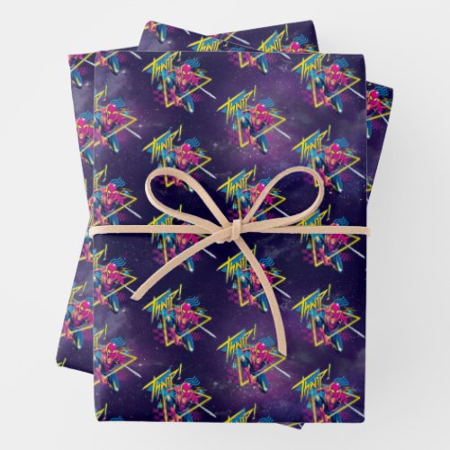 Spider_Man  80s Galactic Thwip Graphic Wrapping Paper Sheets