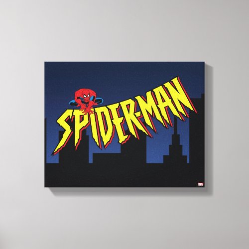 Spider_Man 90s Animated Series Title Screen Canvas Print