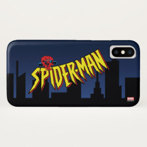 Spider-Man 90's Animated Series Title Screen iPhone X Case