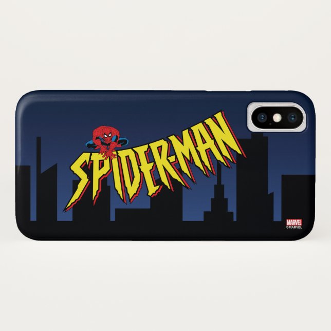 Spider-Man 90's Animated Series Title Screen Case-Mate iPhone Case (Back (Horizontal))