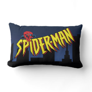 Spider-Man 90's Animated Series Title Screen Lumbar Pillow