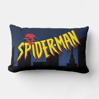 Spider-Man 90's Animated Series Title Screen Lumbar Pillow