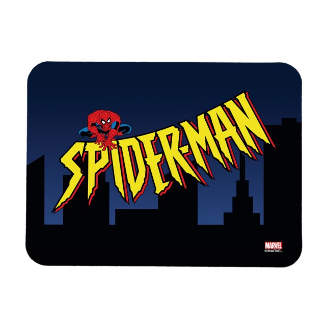 Spider-Man 90's Animated Series Title Screen Magnet (Horizontal)