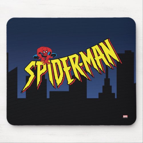 Spider_Man 90s Animated Series Title Screen Mouse Pad