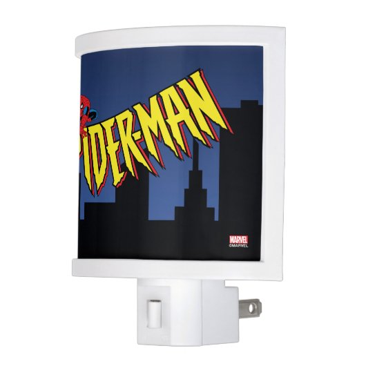 Spider-Man 90's Animated Series Title Screen Night Light (Left)