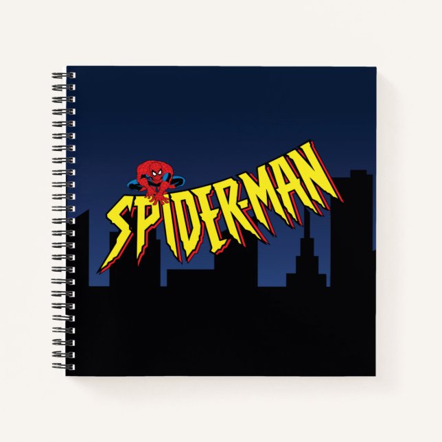 Spider-Man 90's Animated Series Title Screen Notebook (Front)