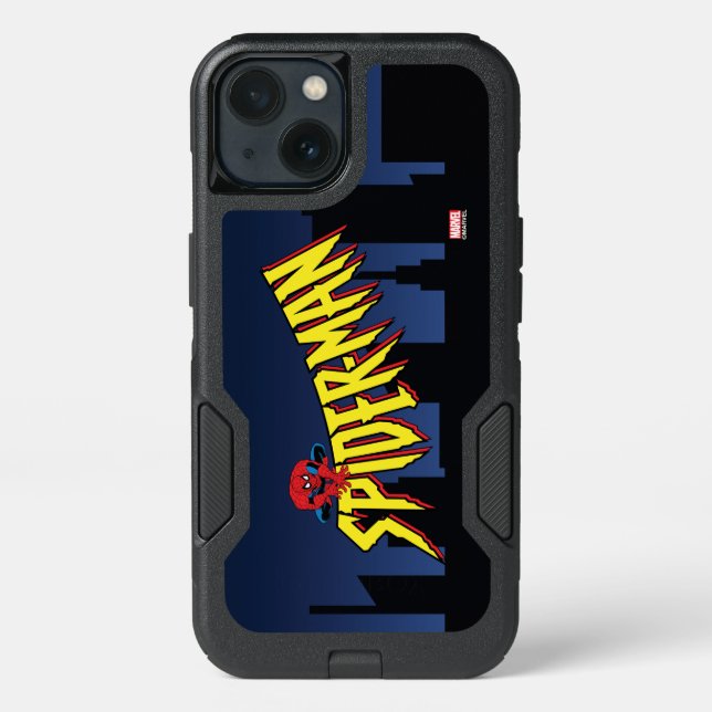 Spider-Man 90's Animated Series Title Screen Otterbox iPhone Case (Back)