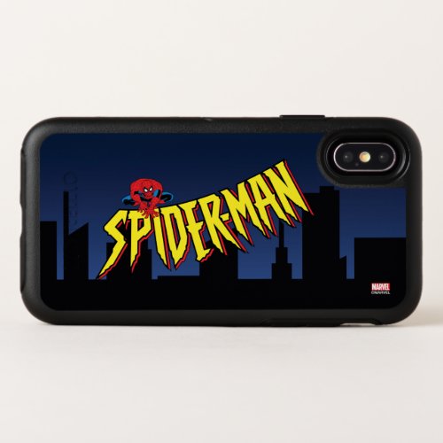 Spider_Man 90s Animated Series Title Screen OtterBox Symmetry iPhone X Case