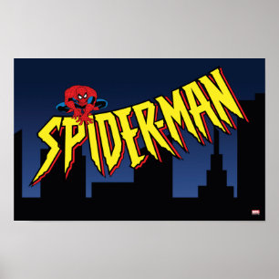 Spider-Man 90's Animated Series Title Screen Poster