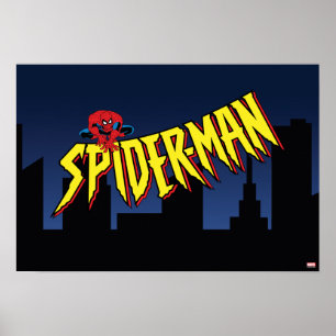 Spider-Man 90's Animated Series Title Screen Poster